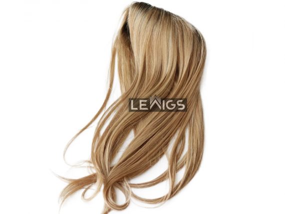 Real Hair Toppers Mono Base With 1" PU Coated Perimeter | Lewigs.com