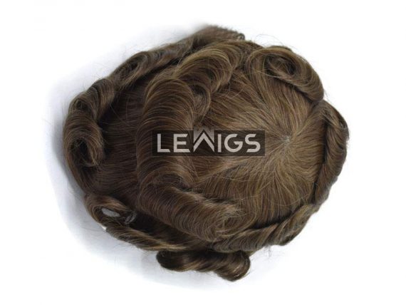 Fine Mono Toupee With Coated PU Perimeter & French Lace Front