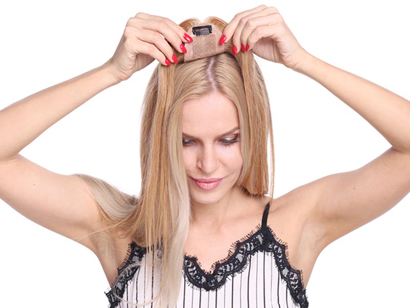 How To Attach Hair Toppers For Thinning Hair With Tape Adhesive?