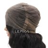 14" Black Wavy Full Lace Wig | Best Human Hair Wigs | Lewigs