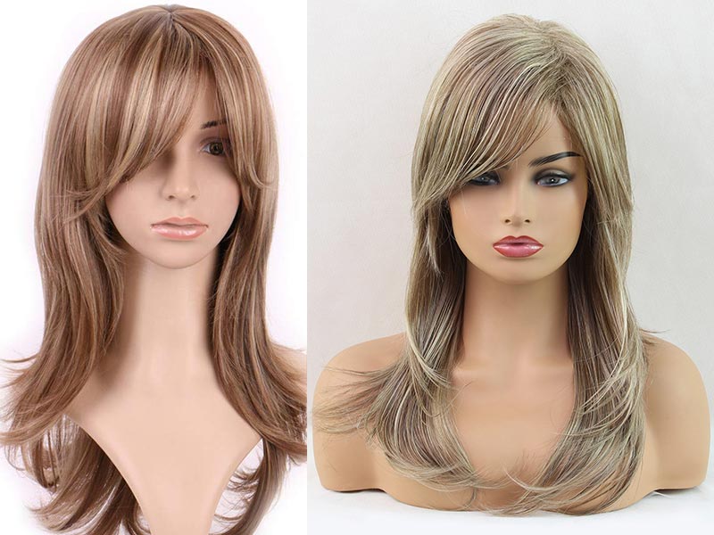 layered hair wigs