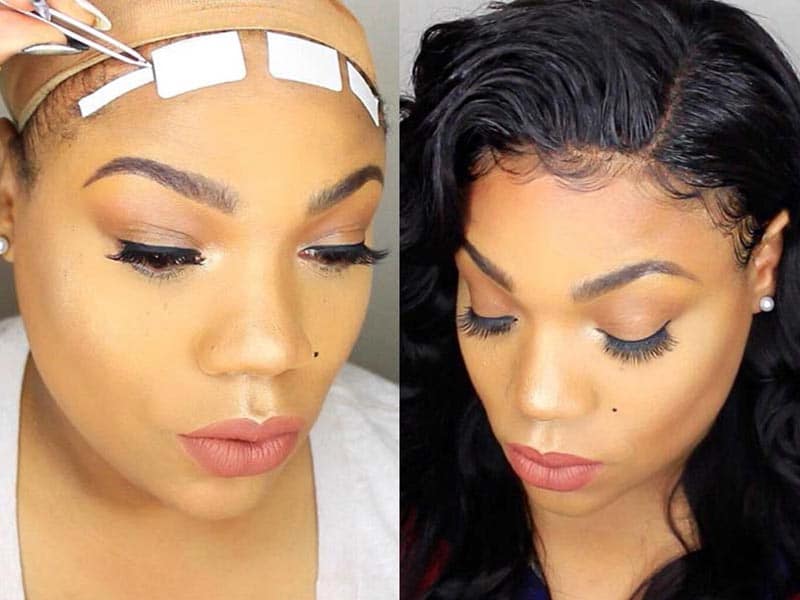 how to apply a lace front wig for beginners