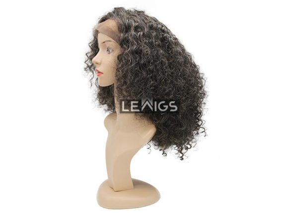 Deep Curly Human Hair Wigs 18” With Lace Front | Lewigs Human Hair