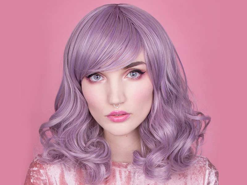 baylage blonde purple hair