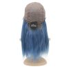 Straight Blue Lace Front Wig Real Hair 12" Lewigs