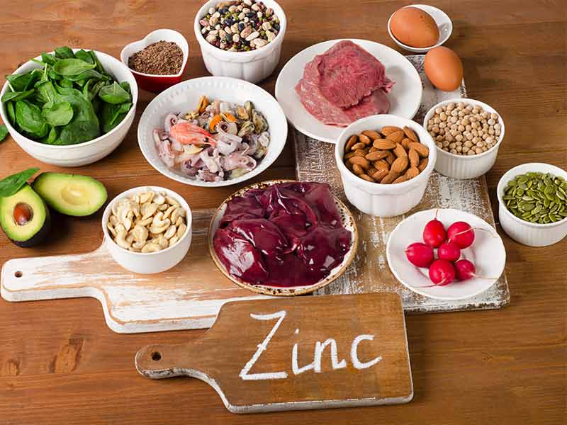 Hair zinc loss for dosage Zinc
