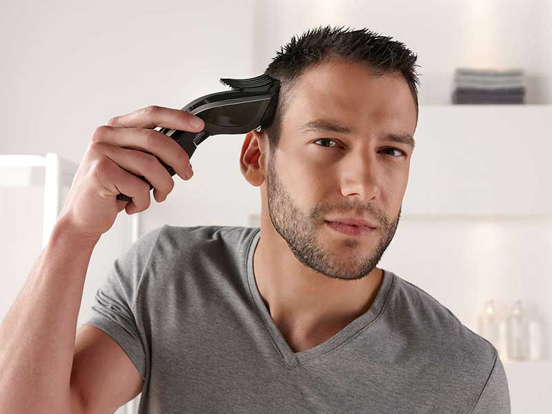 how to cut the back of your own hair male