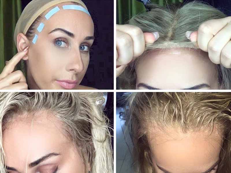 How to apply a lace front wig step by step