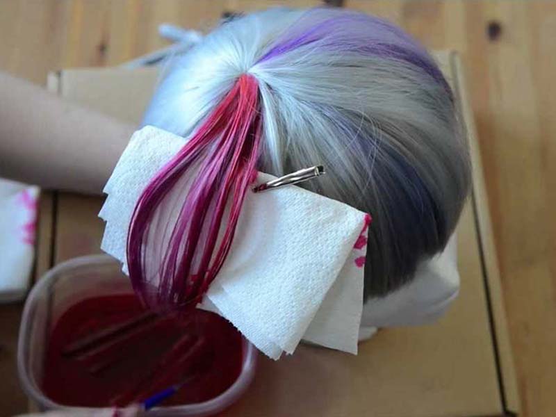 coloring a wig