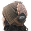 360 Lace Frontal Wig Human Hair #Natural Black 12" Wavy