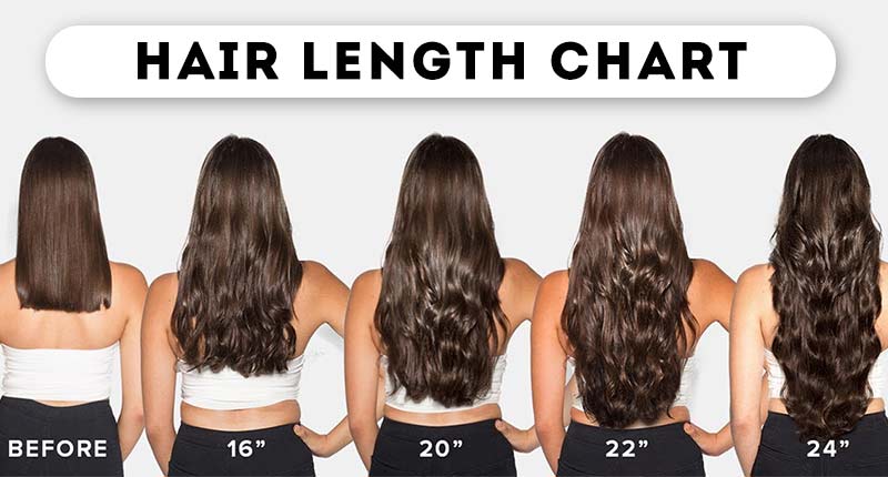 16 Inch Curly Hair Chart