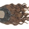 16" Wavy Silk Top Wiglet Hairpiece Brown Color