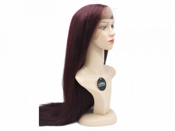22" 150 Density Full Lace Wig Human Hair Color #99j