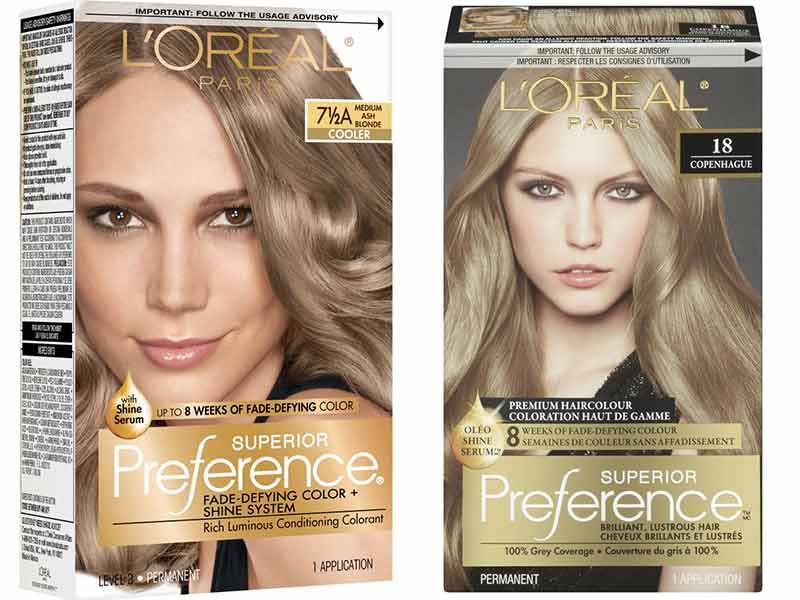 use a medium ash blonde color to fix the hair. 