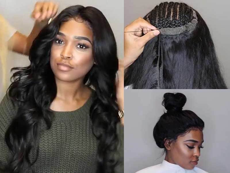 how to install front lace wig