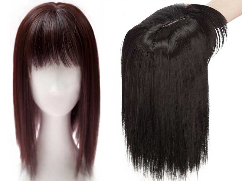 Try Hair Topper With Bangs For Voluminous & Nice-Looking Hair Crown