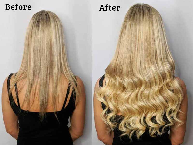 halo hair extensions before and after pictures