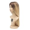 24" Ombre Clip On Hair Topper Real Hair Color 2/24