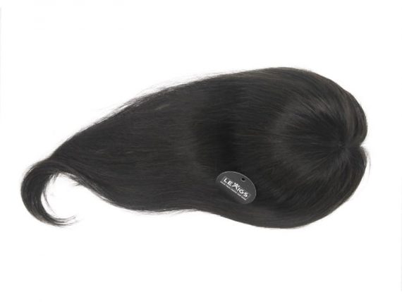 18" Natural Black Hair Topper Base Size 8" x 10"